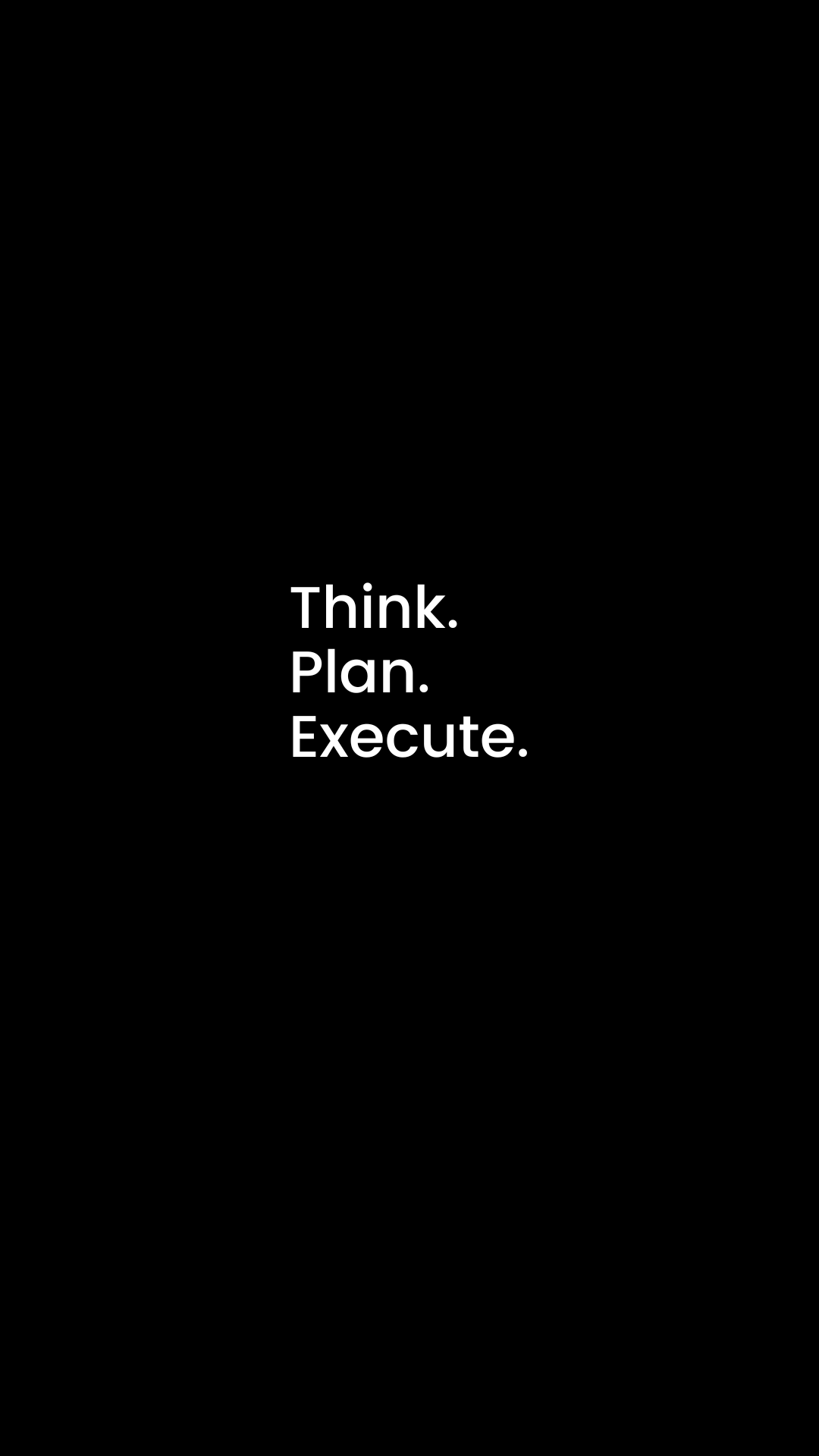 Black and White Simple Motivation Phone Wallpaper